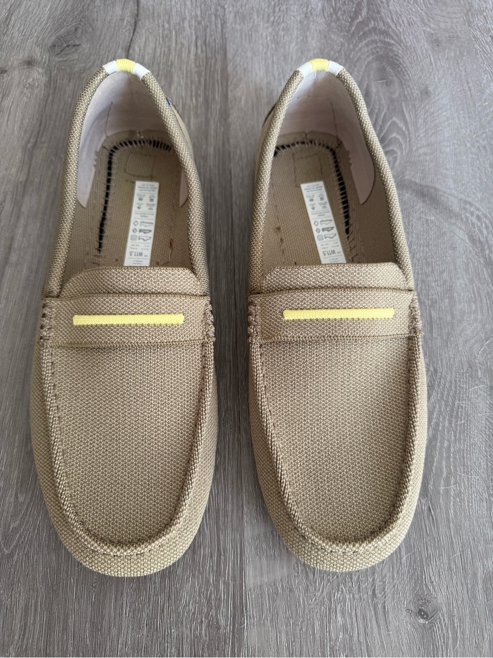 Rothy’s The Driver Slip-On Loafer| Women’s Size 11.5| Light Olive Green/Tan